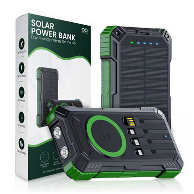 Solar Powerbank 30000mAh - Snelladen voor alle Smartphones