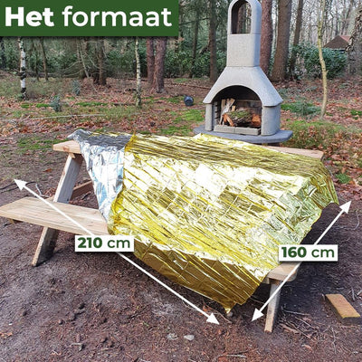 Nooddeken - Isolatiedeken 160x210 cm - 4 stuks - Extra groot